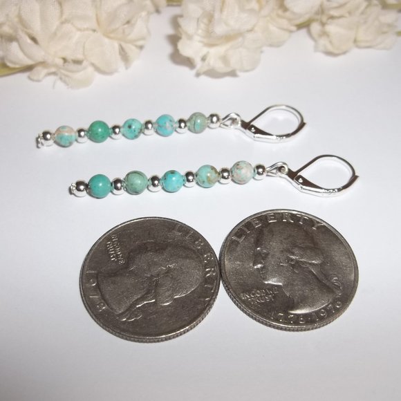 Earring, Blue and Green Turquoise Earring, Earring, Earring Earring Set NWT A202 - Picture 5 of 8